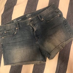 Loft jean shorts
